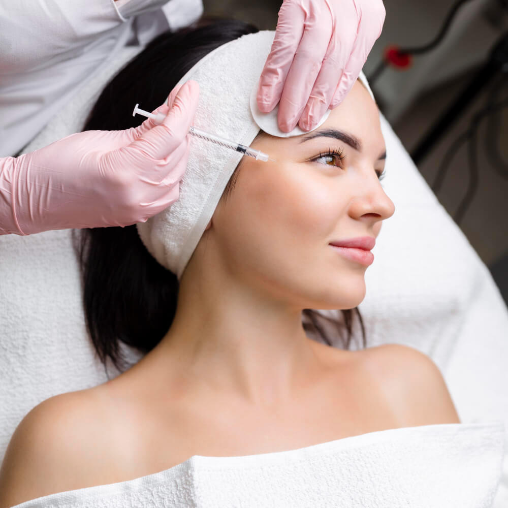 Procedimento estético com botox